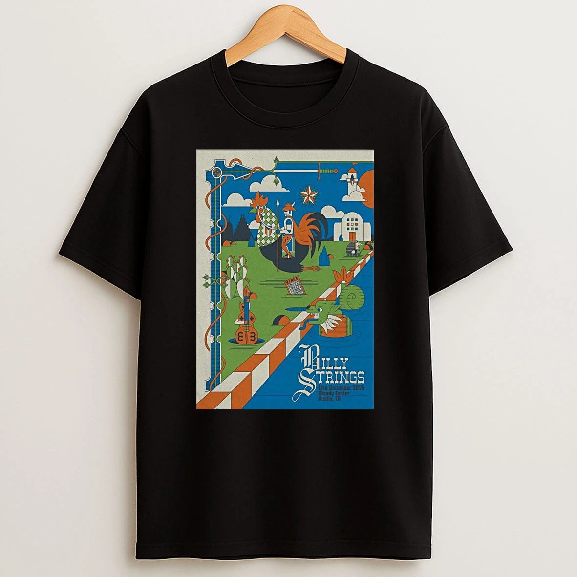 Billy Strings December 13 2025 Moody Center Austin Tx Tour Shirts