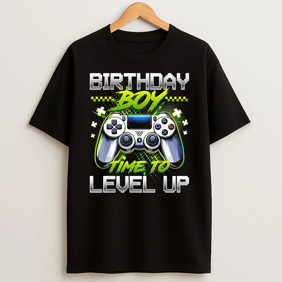Birthday Boy Time To Level Up Video Game Birthday Party Boys Shirts