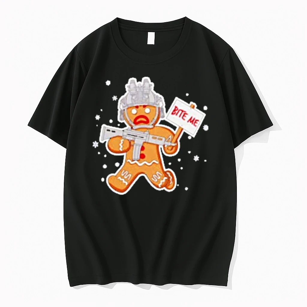 Bite Me Hostile Gingerbread Shirts