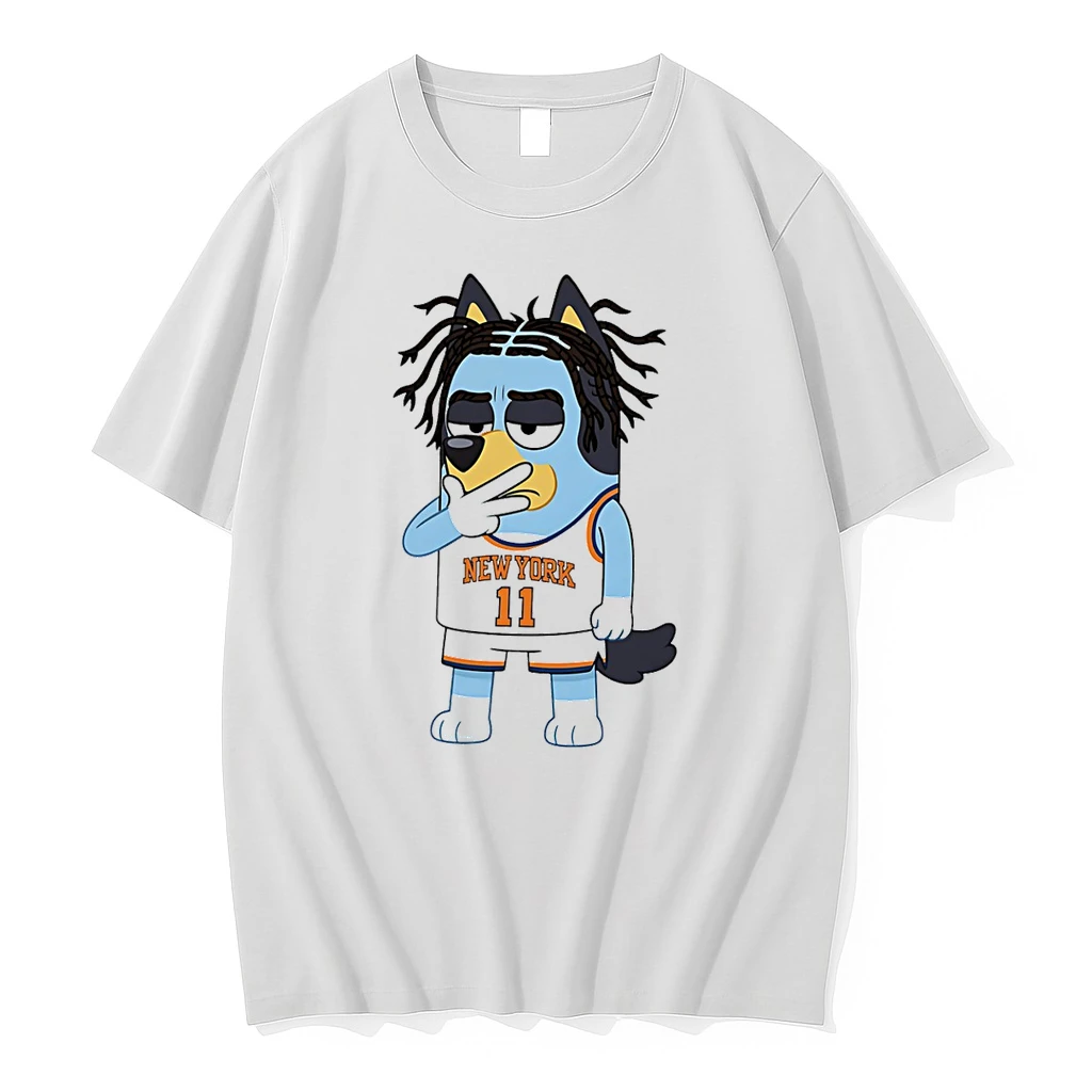 Bluey Jalen Brunson New York Knicks Cartoon Shirts