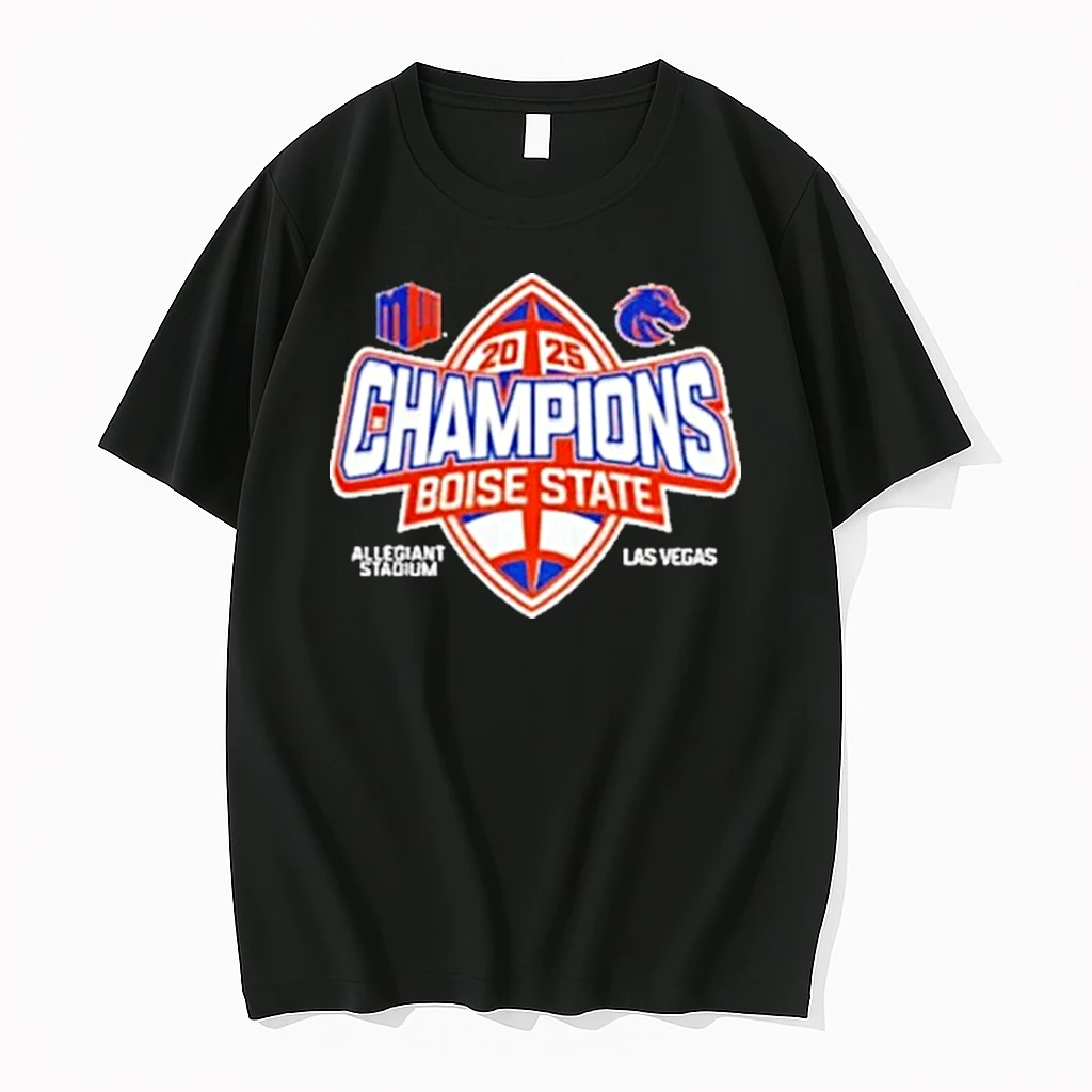 Boise State Broncos 2025 Mountain West Football Champions Logo Shirts