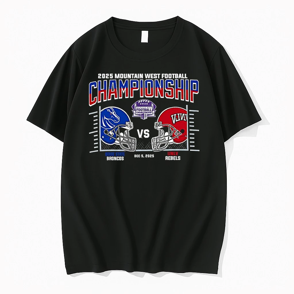 Boise State Broncos Vs Unlv Rebels 2025 Mountain West Conference Football Championship Shirts