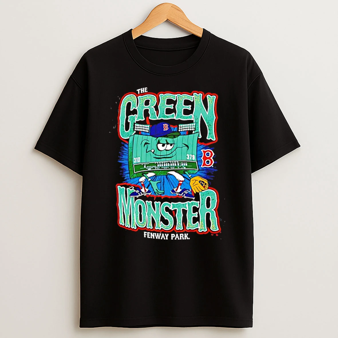 Boston Red Sox 47 Green Monster Tubular Vintage Shirts
