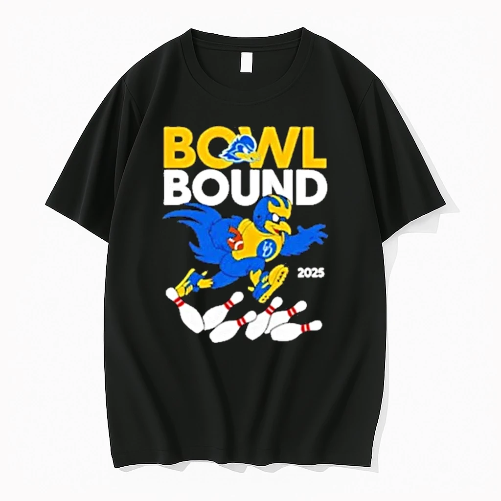 Bowl Bound Delaware Blue Mascot 2025 Bowlings Shirts