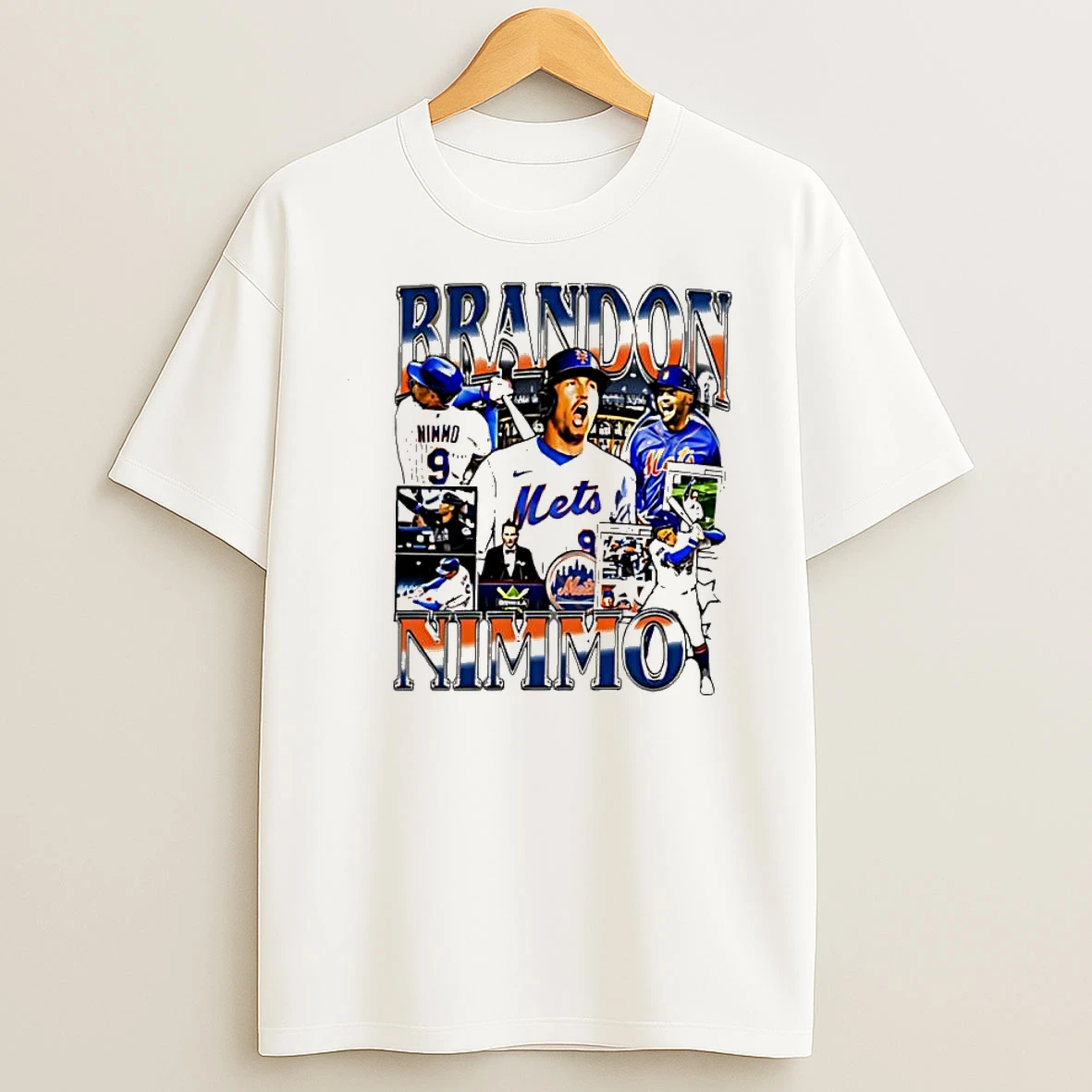 Brandon Nimmo New York Mets Vintage Style Graphic Shirts