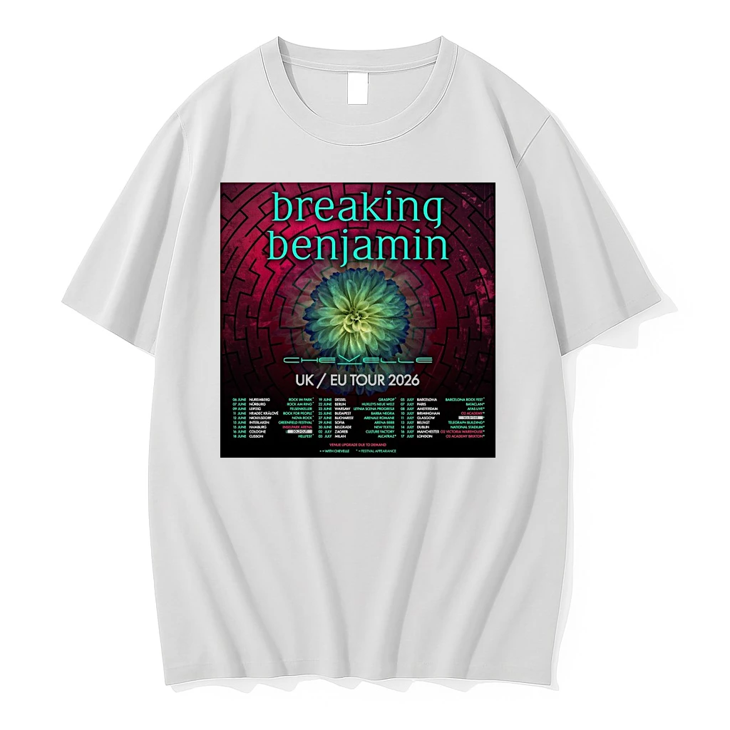 Breaking Benjamins 2026 Uk Eu Tour June 6 July 17 2026 Shirts
