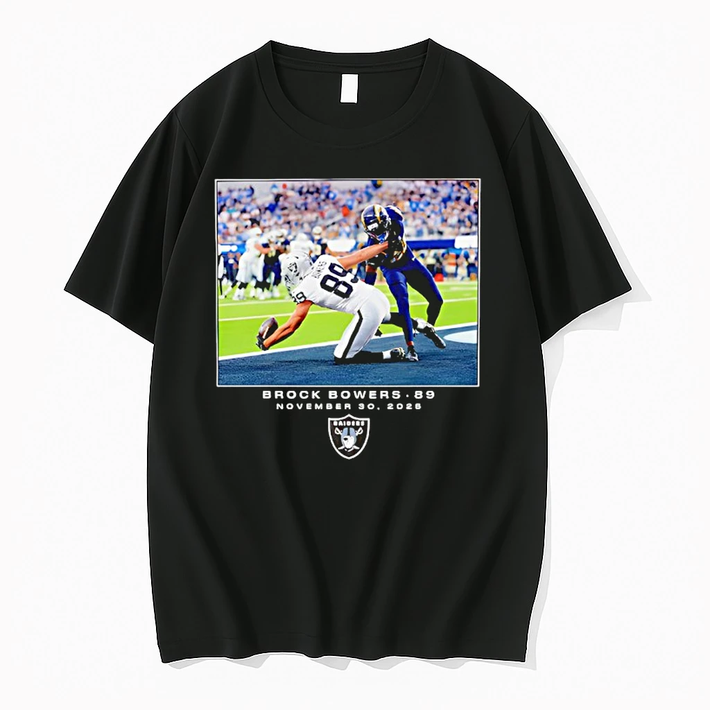 Brock Bowers Las Vegas Raiders Nfl Flash Features Week 13 Big And Tall Shirts
