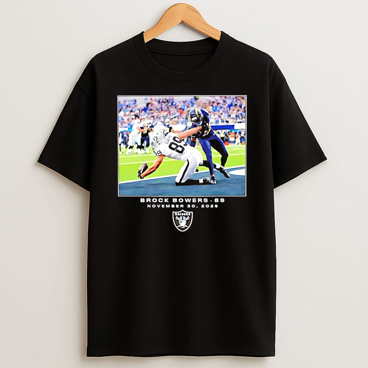 Brock Bowers Las Vegas Raiders Nfl Flash Features Week 13 Shirts