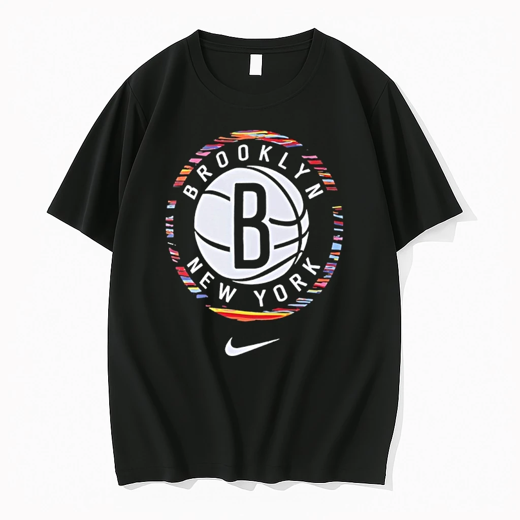 Brooklyn Nets Nike 2025 26 City Edition Remix Essential Logo Shirts