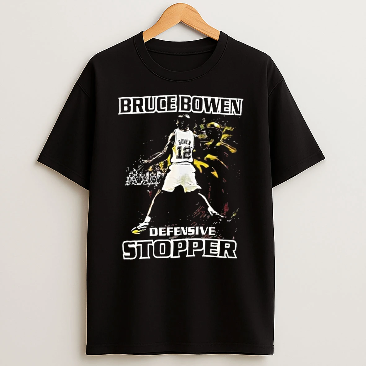 Bruce Bowen San Antonio Spurs Basketball Graphic Shirts