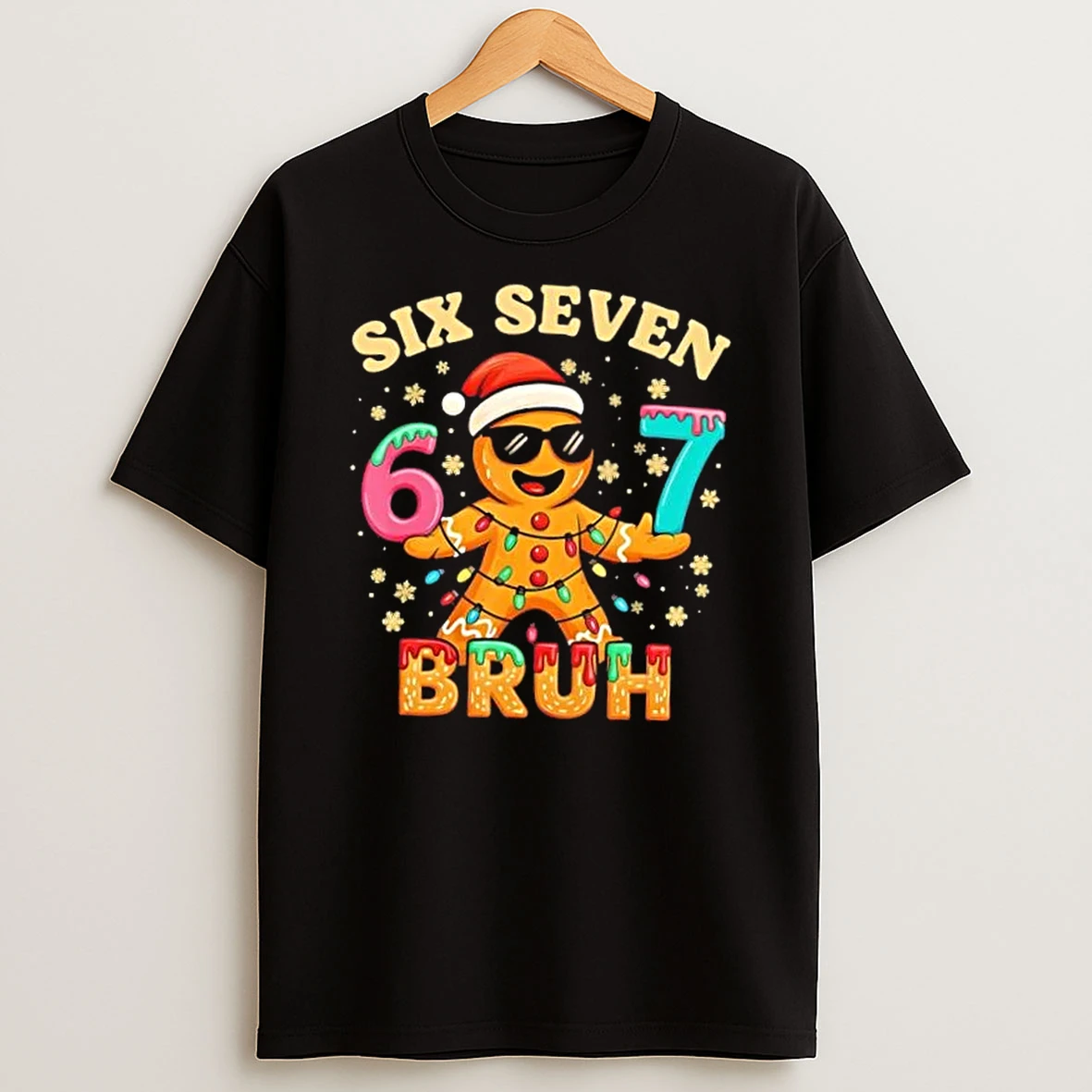 Bruh 67 Christmas Six Seven Gingerbread Shirts