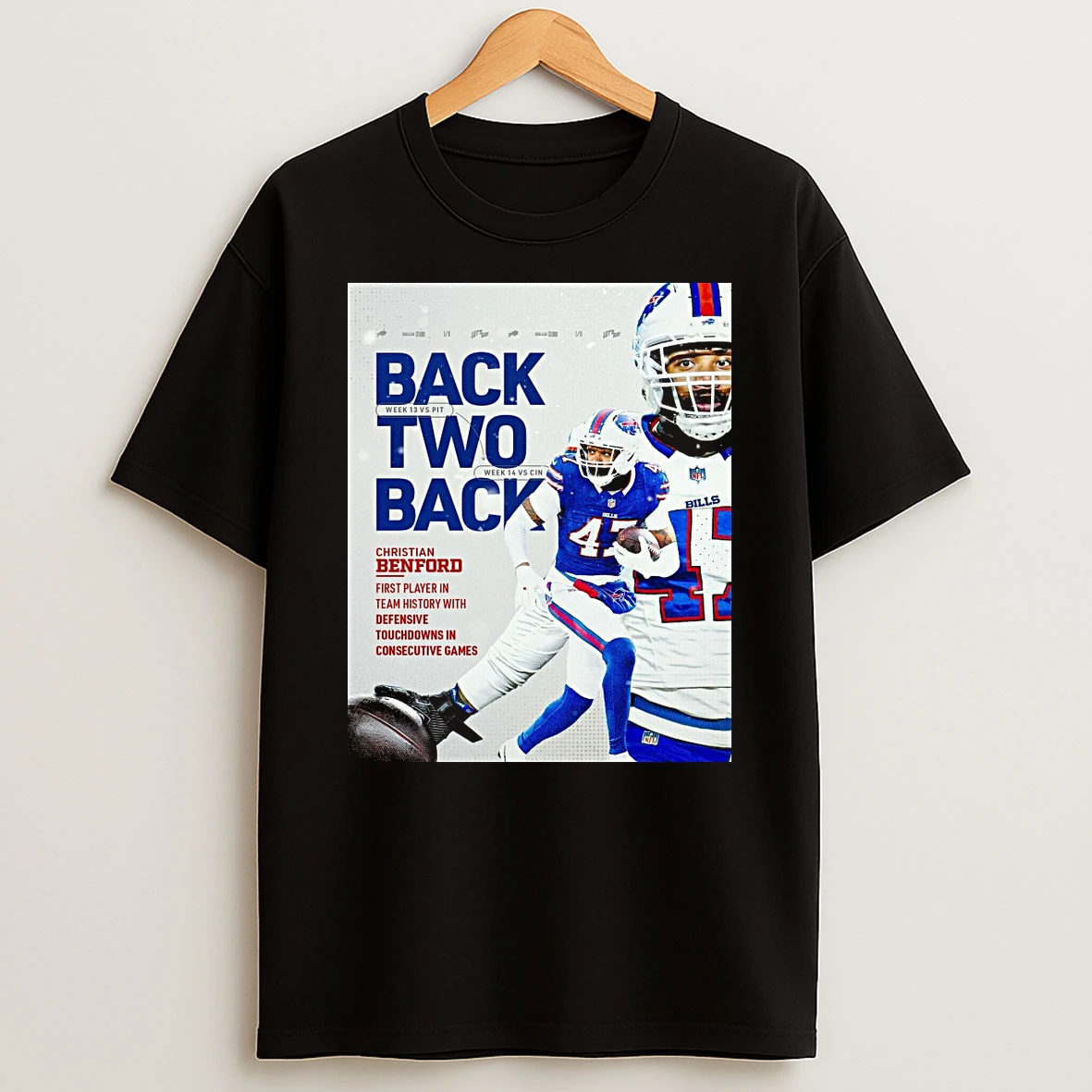 Buffalo Bills Christian Benford Back To Back Week 13 Vs Pitt Week 14 Vs Cin Shirts