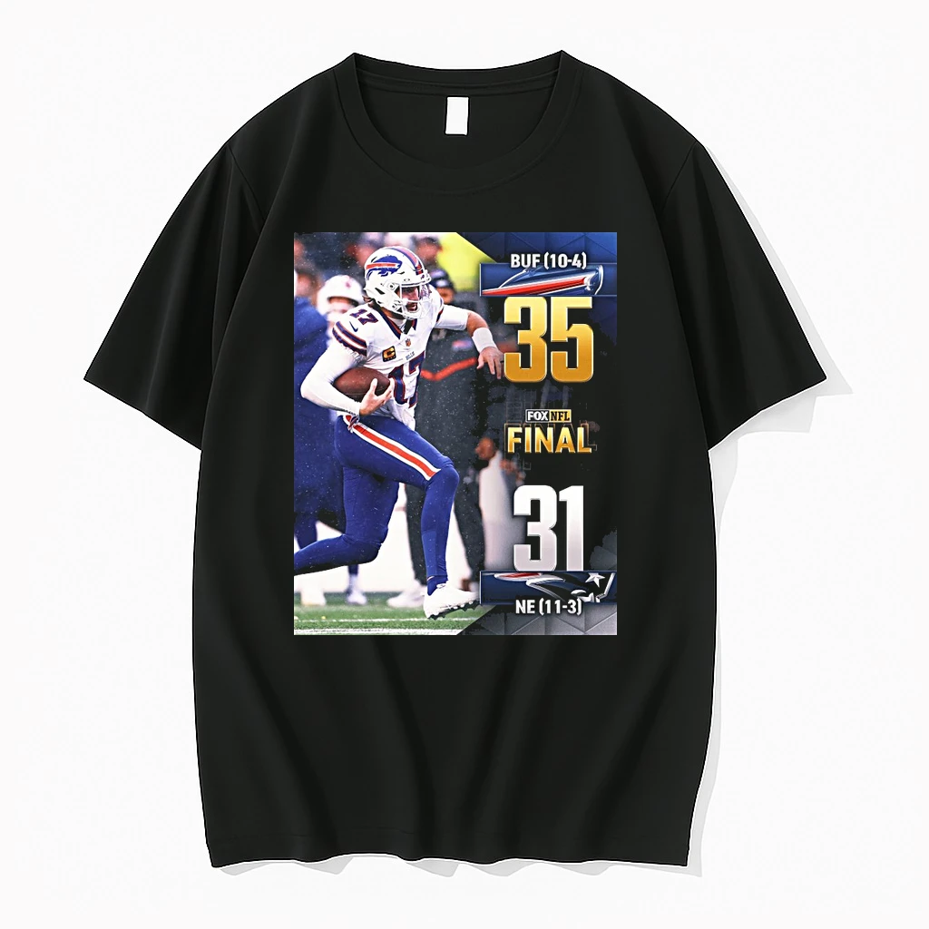 Buffalo Bills Defeated New England Patriots 35 31 On December 14 2025 Fox Nfl Shirts