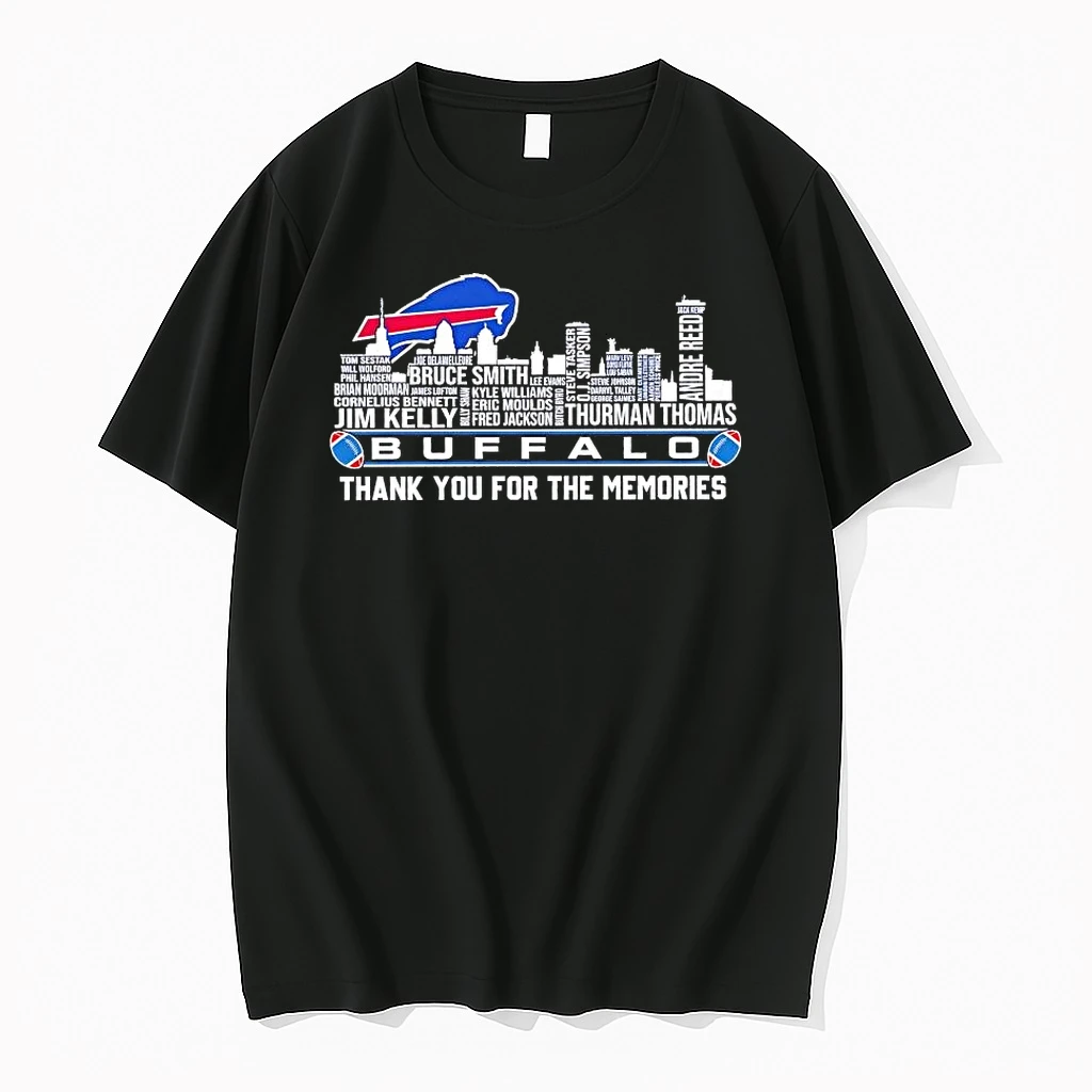 Buffalo Bills Players Names Skyline Thank You For The Memories Shirts