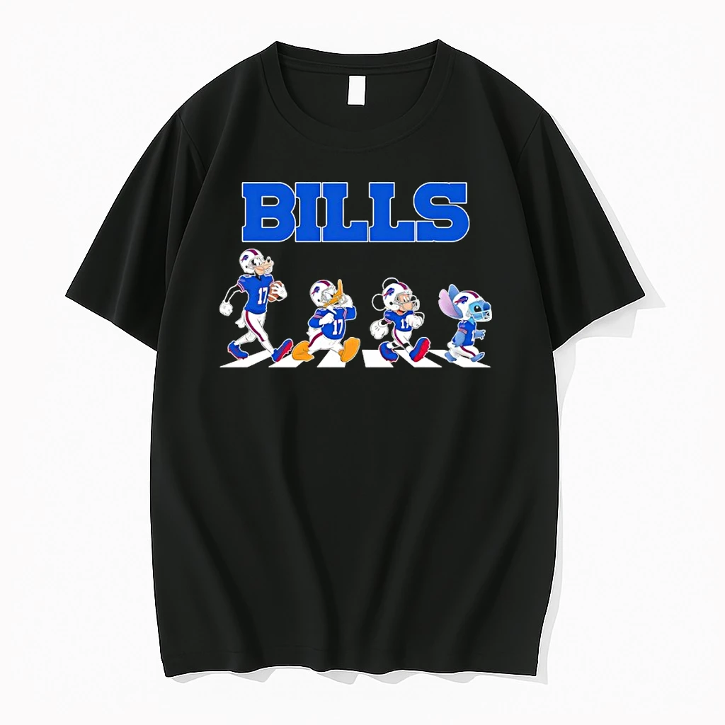Buffalo Bills X Goofy X Donald Duck X Mickey Mouse X Stitch Abbey Road Shirts