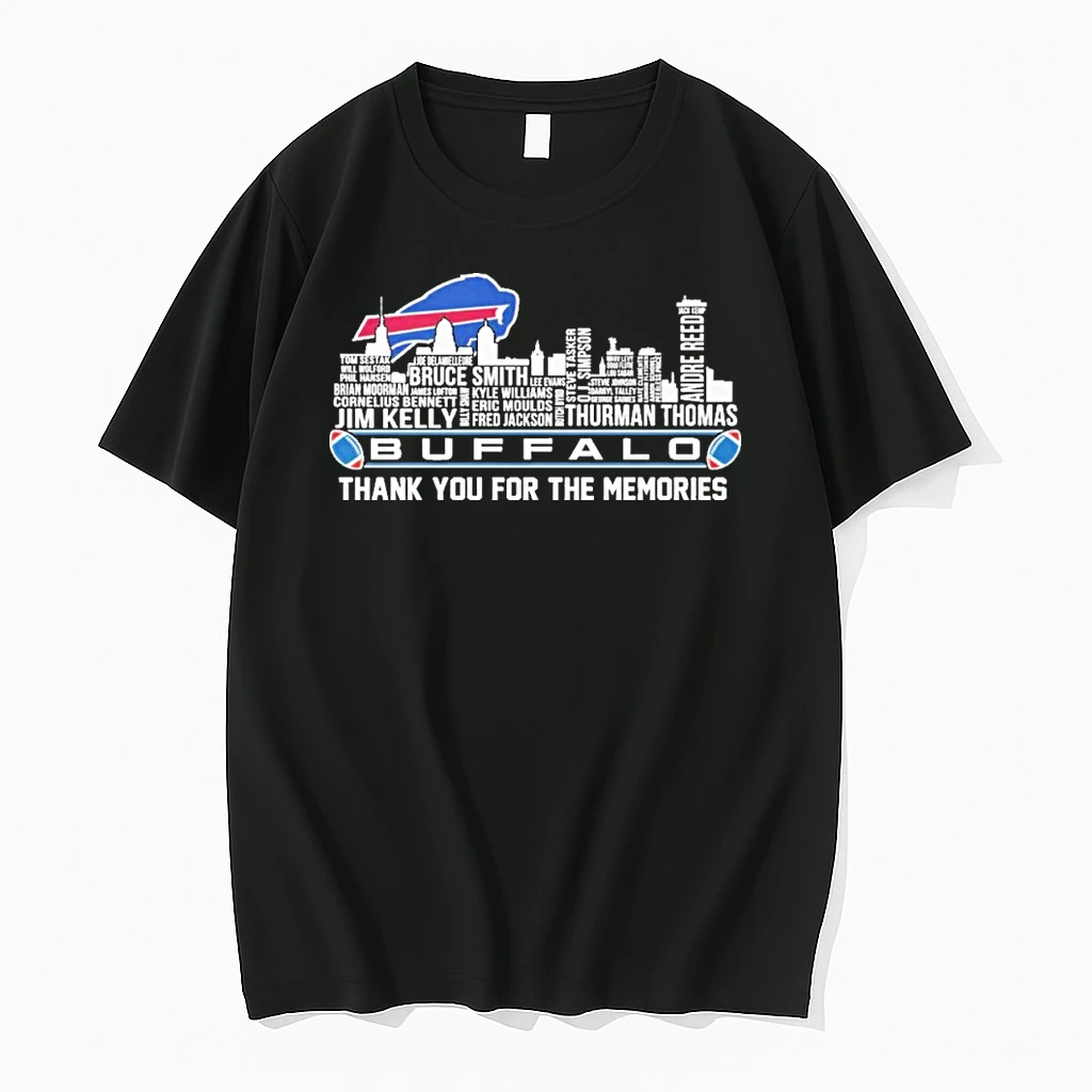 Buffalo Skyline X Buffalo Bills Typo Team Name Shirts