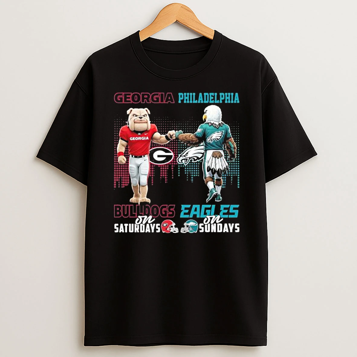 Bulldogs Vs Eagles Mascot On Saturdays And On Sundays Shirts