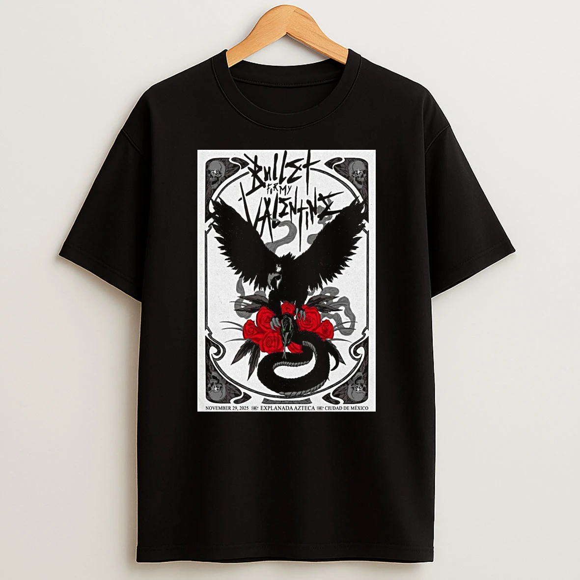 Bullet For My Valentine November 29 2025 Explanada Azteca Ciudad De Mexico Shirts
