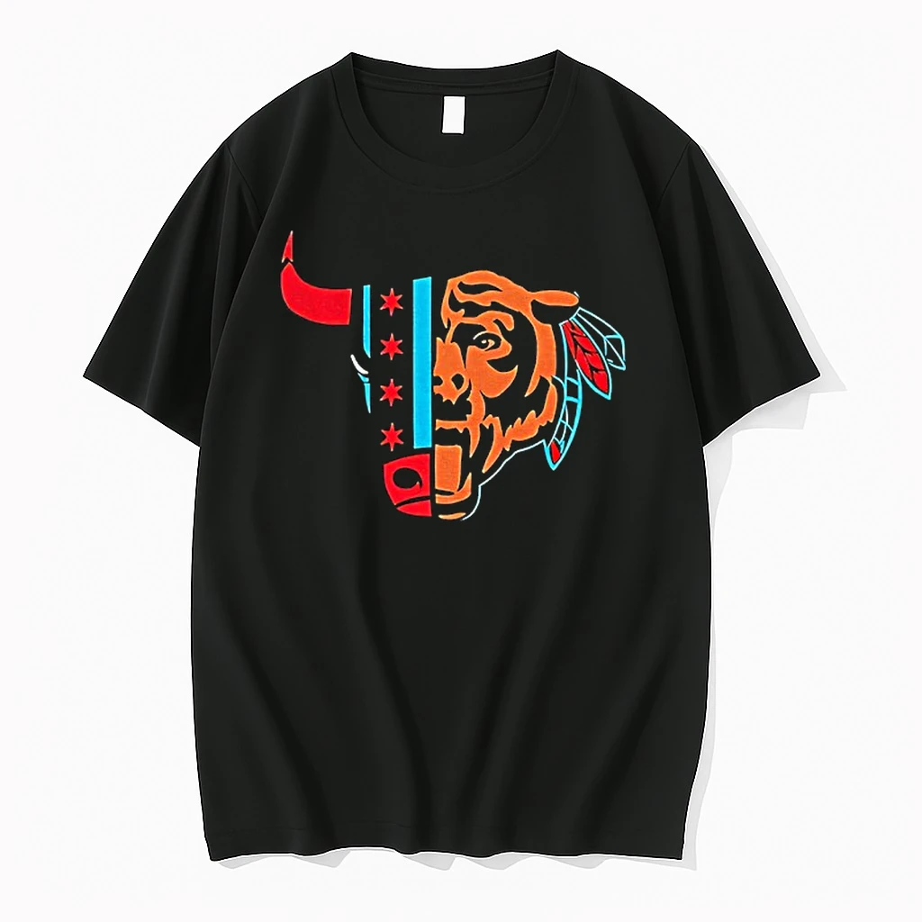 Bulls Bears Blackhawks Chicago Mashup Football Nfl 2025 Shirts
