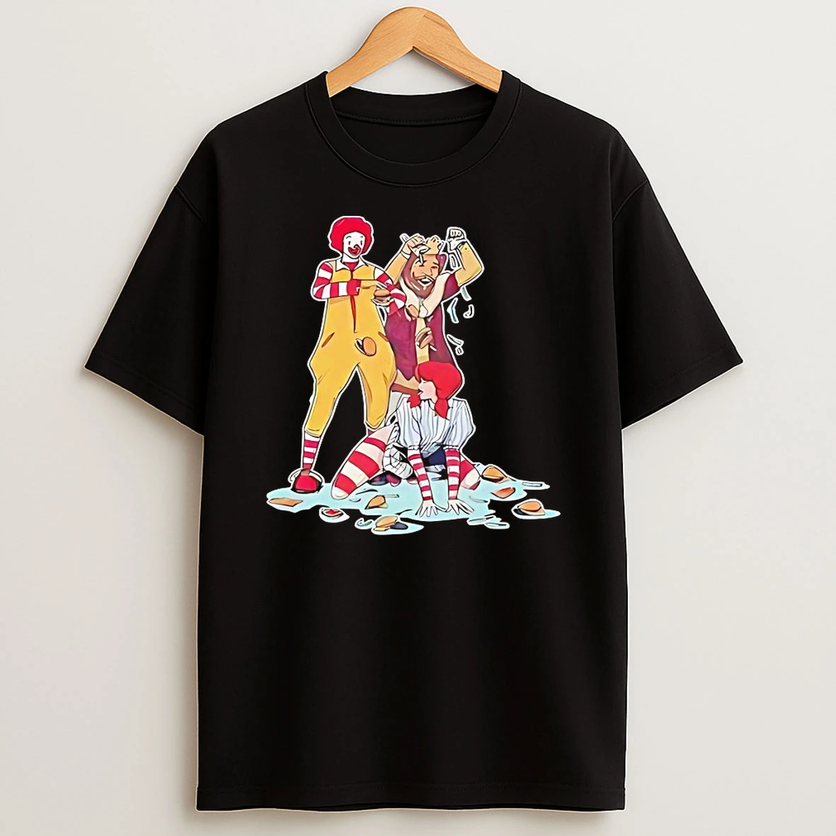 Burgers And Fries Bath Towel Fast Food Parody Shirts
