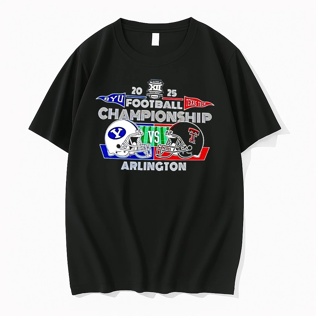 Byu Cougars Vs Texas Tech Red Raiders 2025 Football Championship Arlingtom Shirts