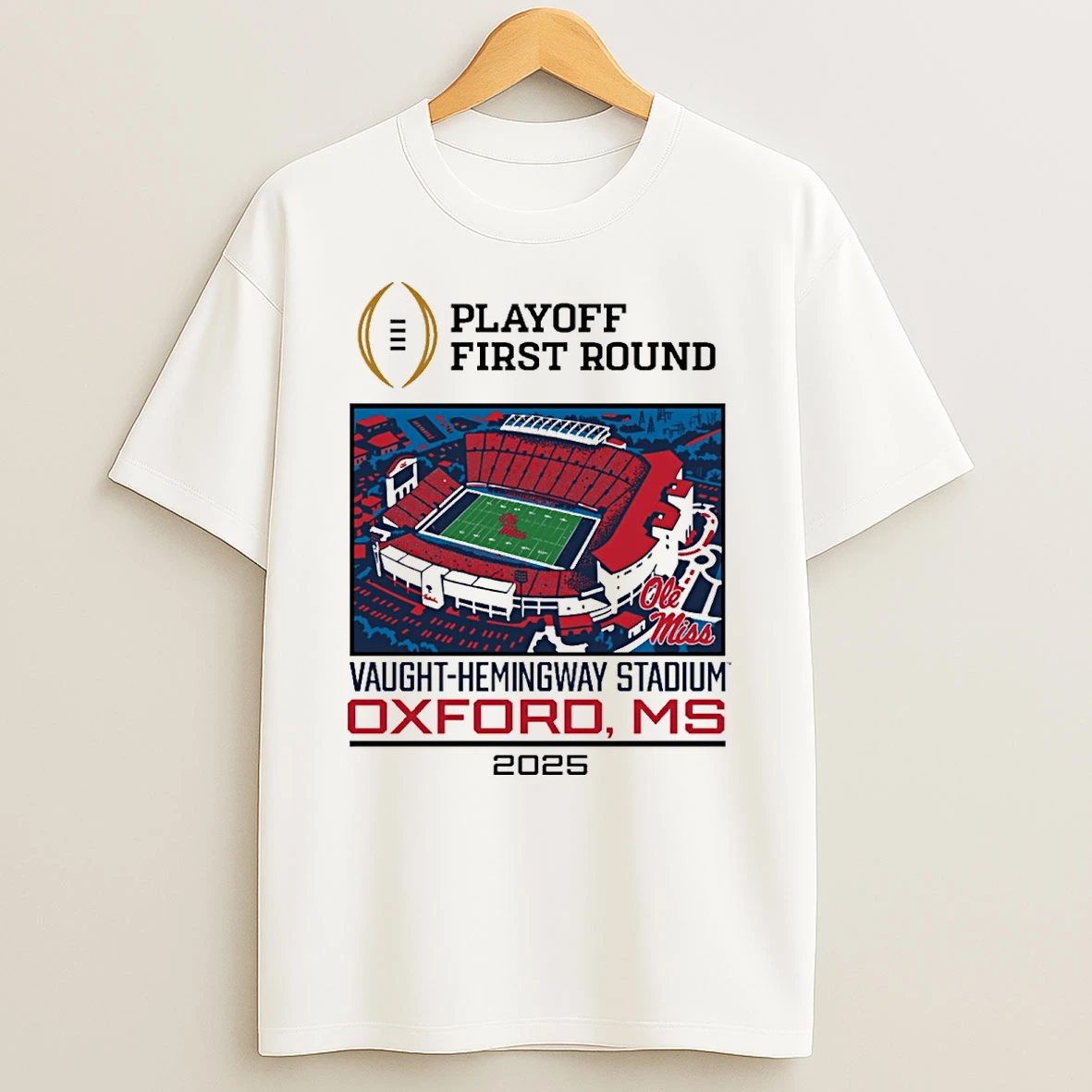 Cfp 25 26 Ole Miss Rebels 1st Round Live From Vaught Hemingway Stadium Oxford Ms Shirts