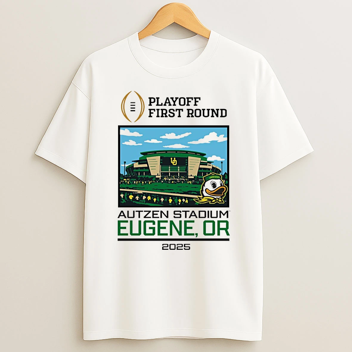 Cfp 25 26 Oregon Ducks 1st Round Live From Autzen Stadium Eugene Or Shirts