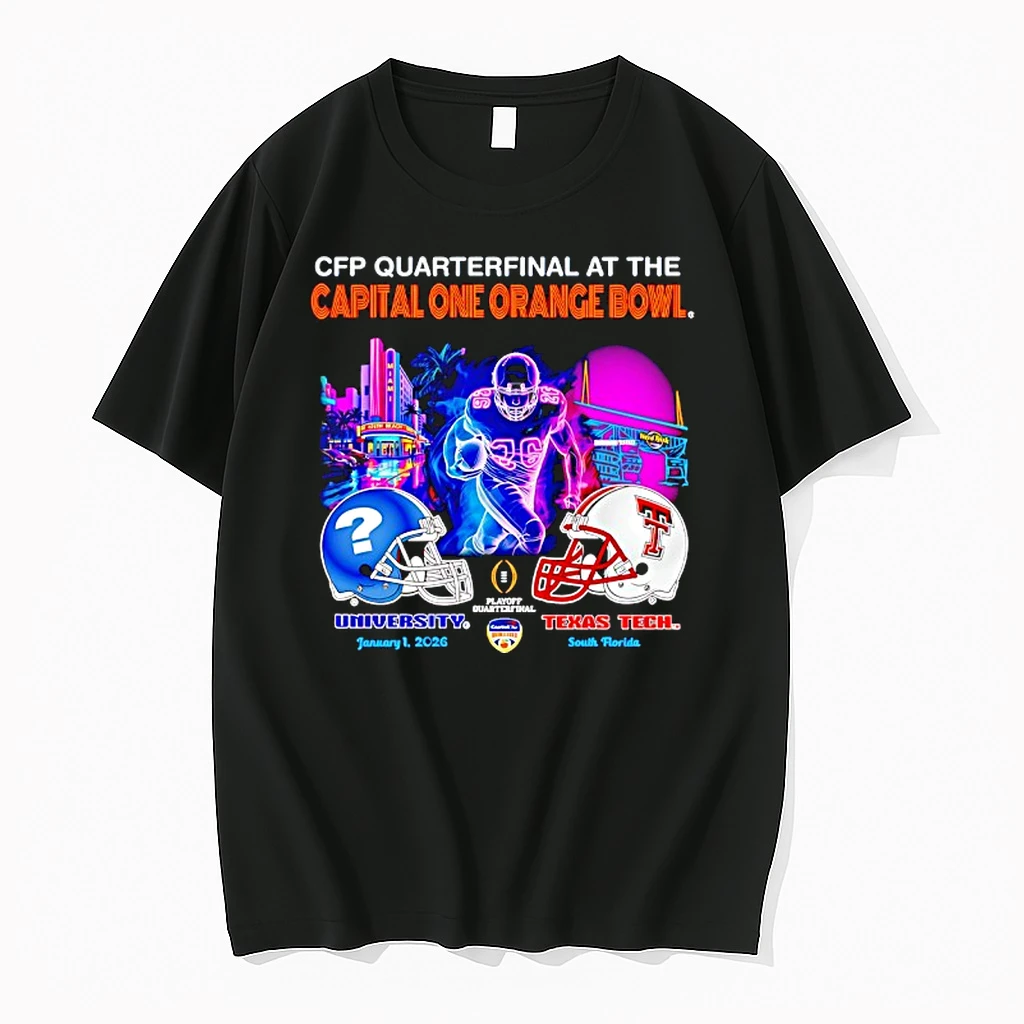 Cfp Quarterfinal At The Capital One Orange Bowl Texas Tech Red Raiders 2026 Shirts