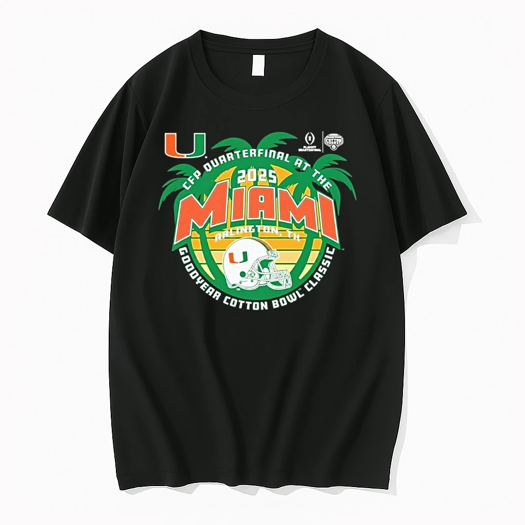 Cfp Quarterfinals Miami Hurricanes December 31 2025 Arlington The Cotton Bowl Classic Shirts