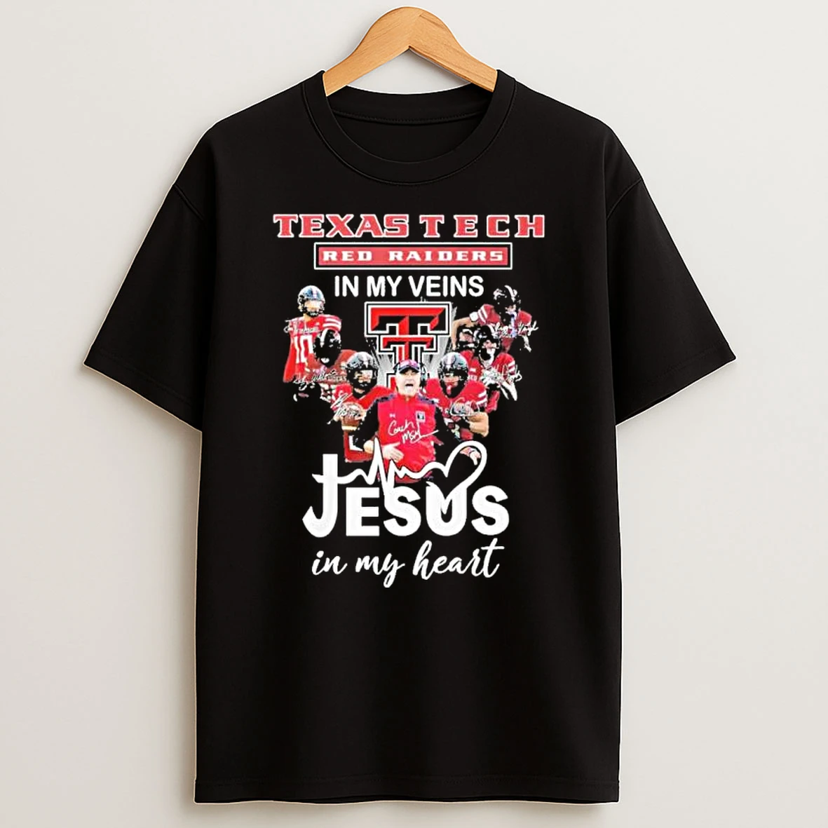 Cfp Texas Tech Red Raiders In My Veins Jesus In My Heart Shirts