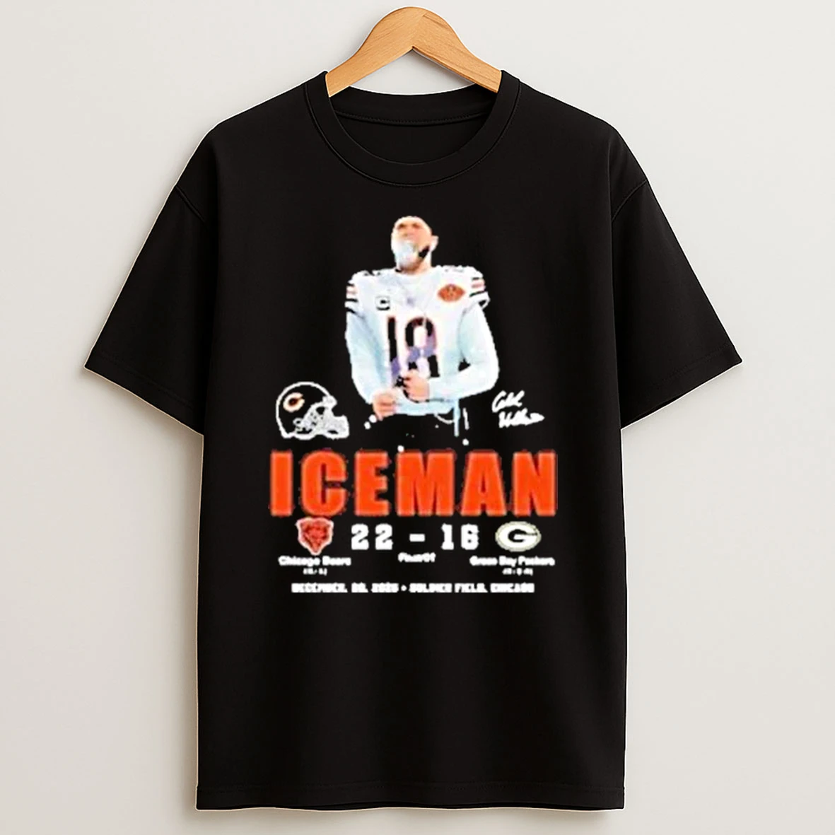 Caleb Williams 18 Chicago Bears Detroys Green Bay Packers Signature Shirts
