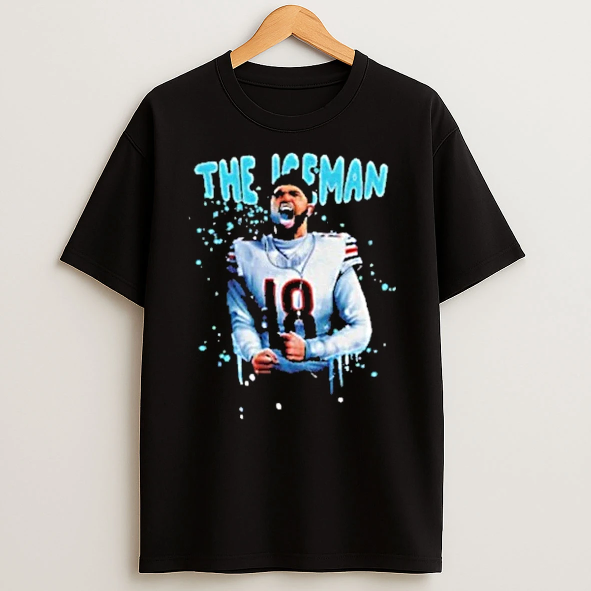 Caleb Williams The Iceman Scream Chicago Bears Football 2025 Winter Shirts