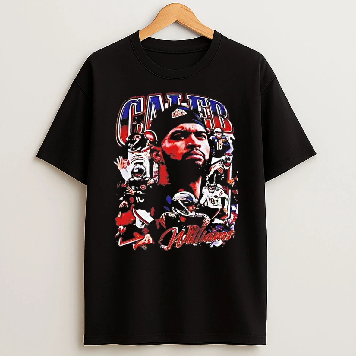 Caleb Williams Iceman Picture Collage Shirts