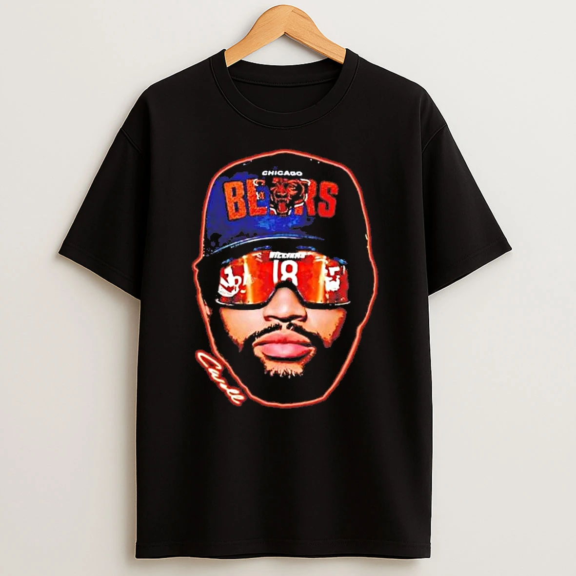 Caleb Williams Sunglasses Big Head Signature Chicago Bears Shirts