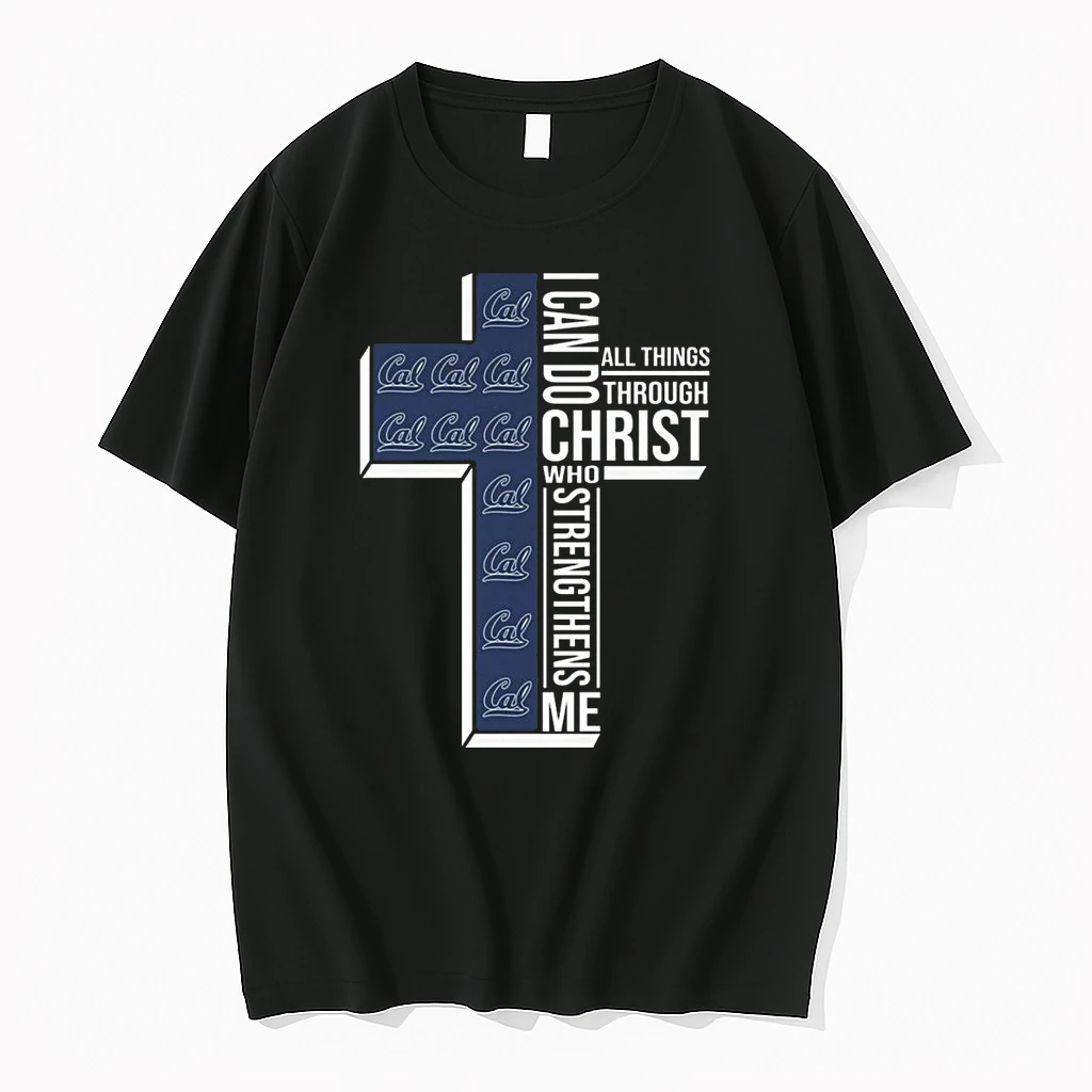 California Golden Bears I Can Do All Things Through Christ Who Strengthens Me Cross 2026 Shirts