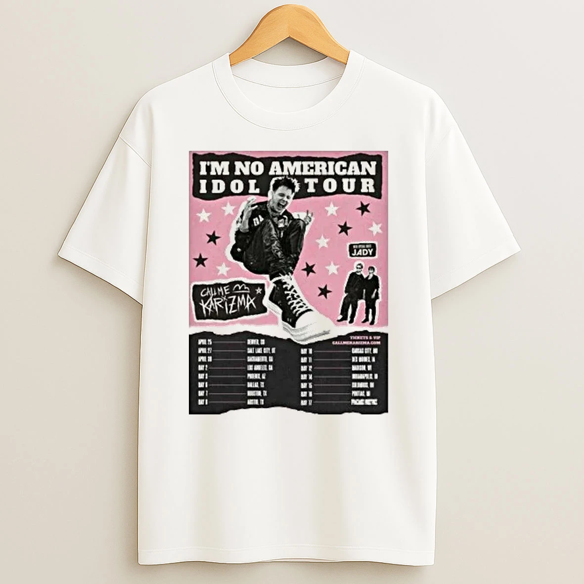 Call Me Karizma Im No American Idol Tour 2026 North America Shirts
