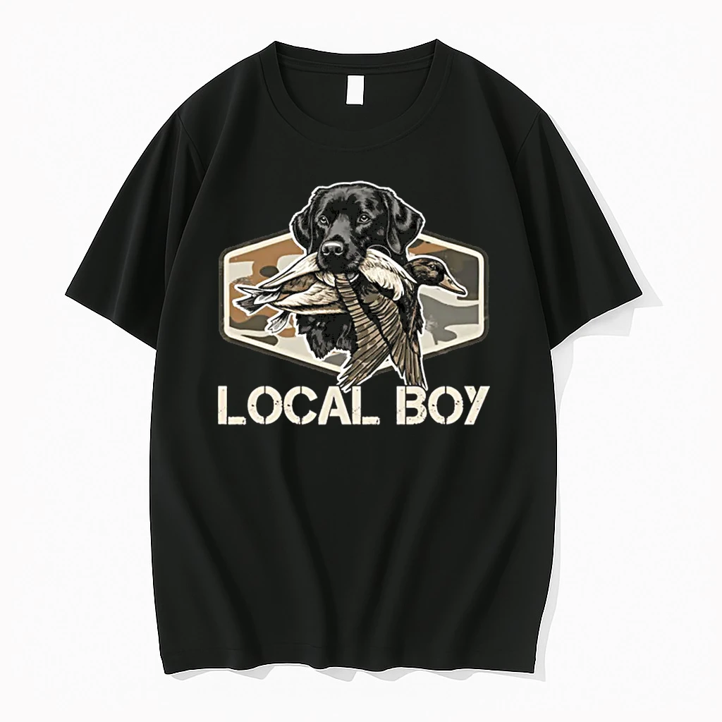 Camo Southern Local Boy Duck Hunting Black Lab Outdoor Shirts