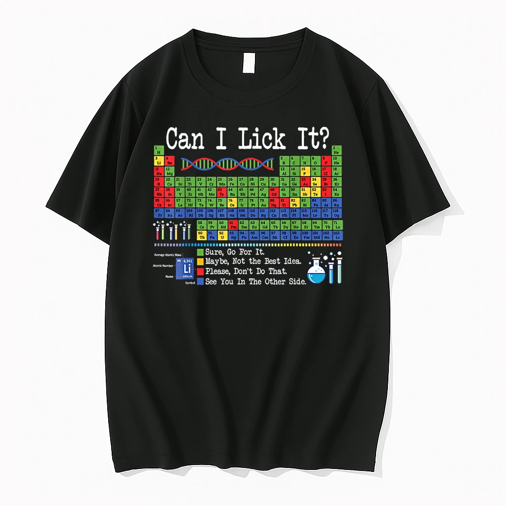Can I Lick It Periodic Table Funny Science Teachers Students Shirts