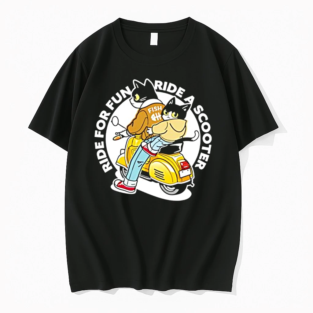 Candy Color Scooter Cats Fun City Ride Shirts