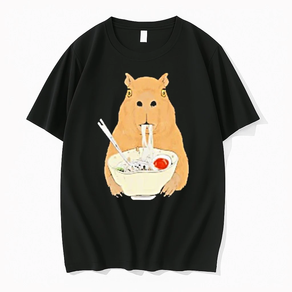 Capybara Eat Ramen Japanese Shirts