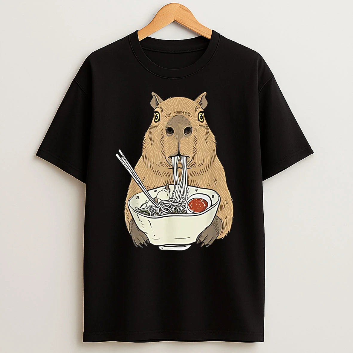 Capybara Ramen Japanese Kawaii Anime Gifts Shirts