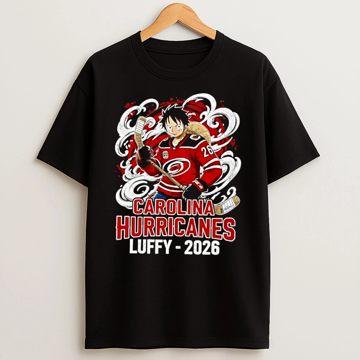 Carolina Hurricanes One Piece 2026 Luffy Shirts