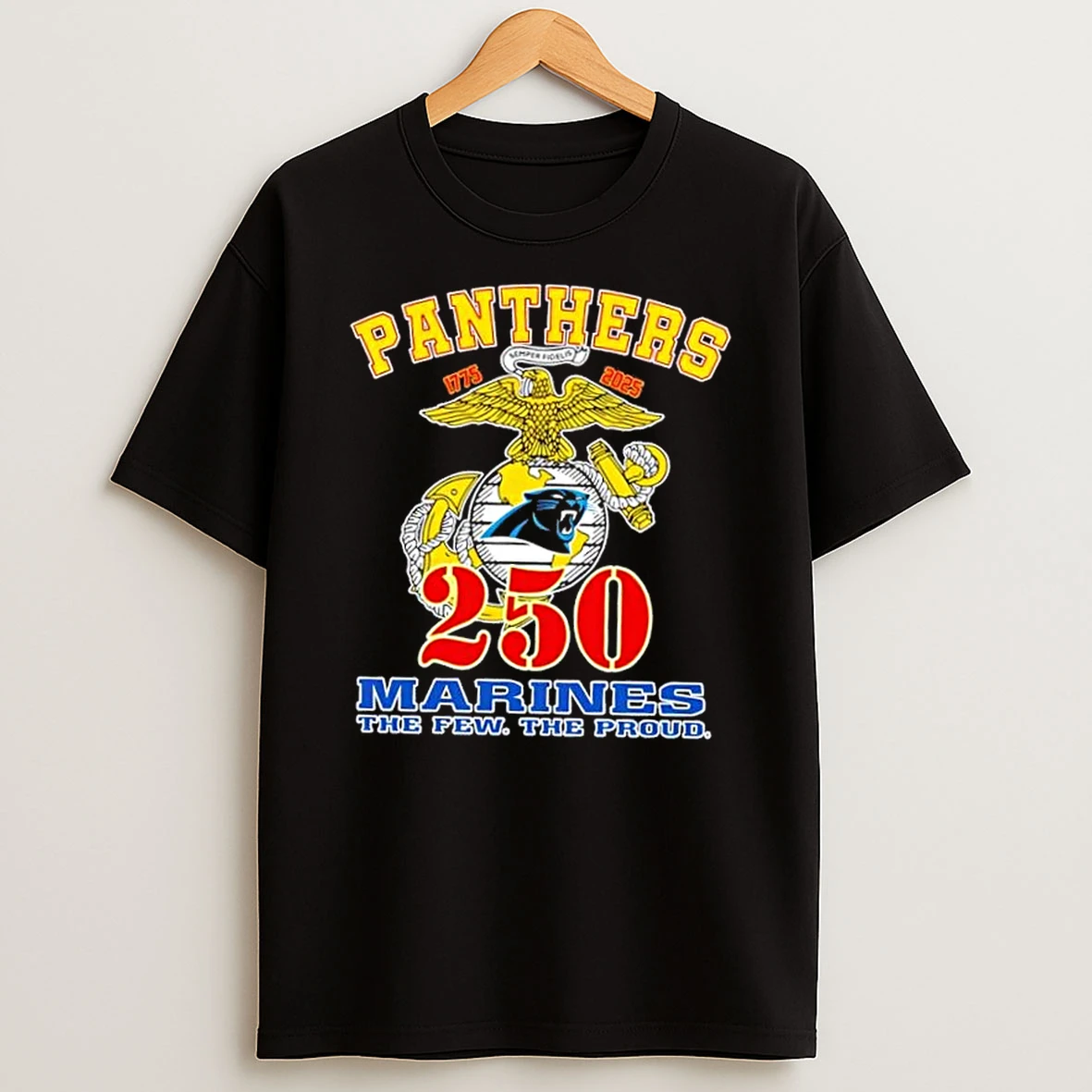 Carolina Panthers X U S M C 250th Birthday Celebration Shirts