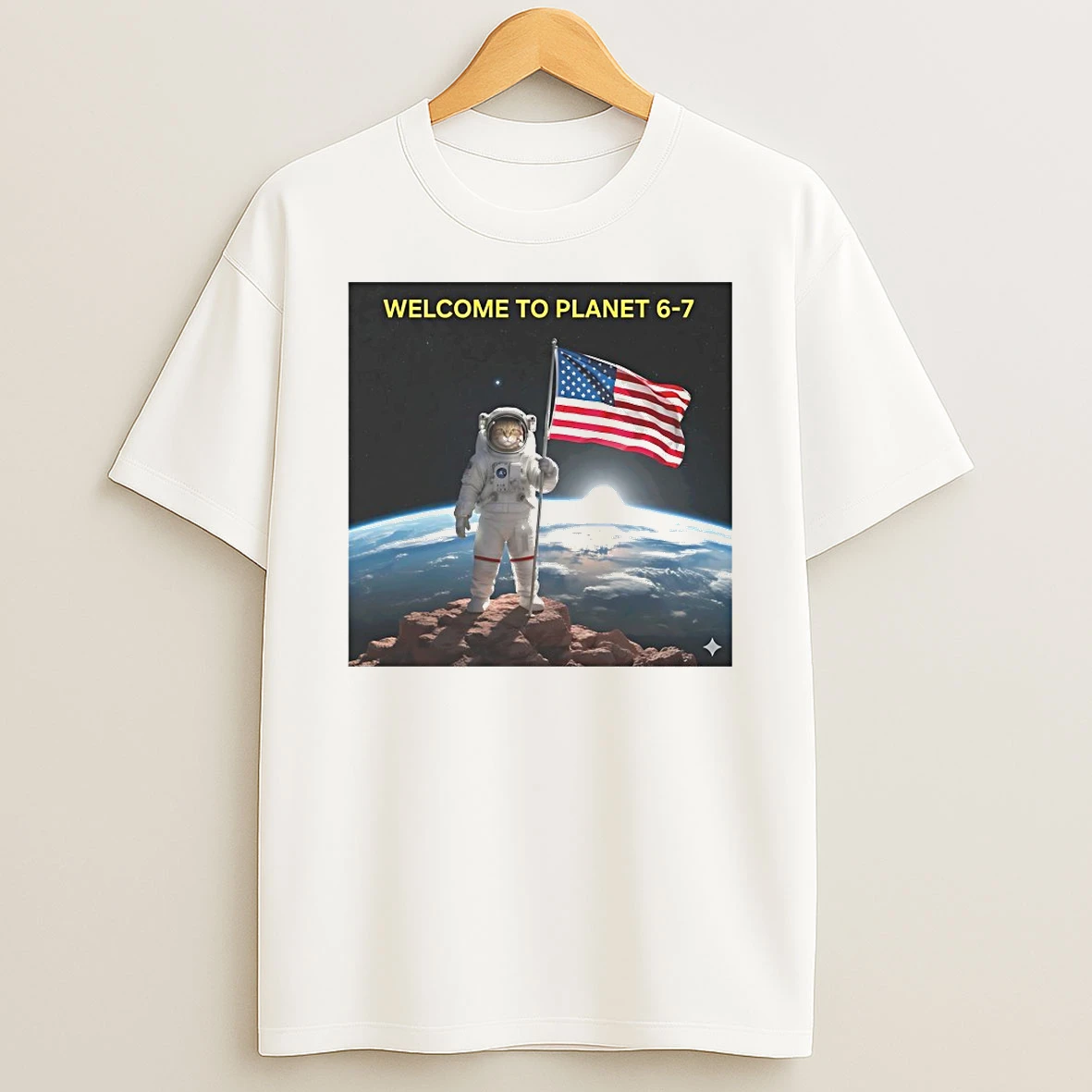 Cat Astronaut Welcome To Planet 6 7 Shirts