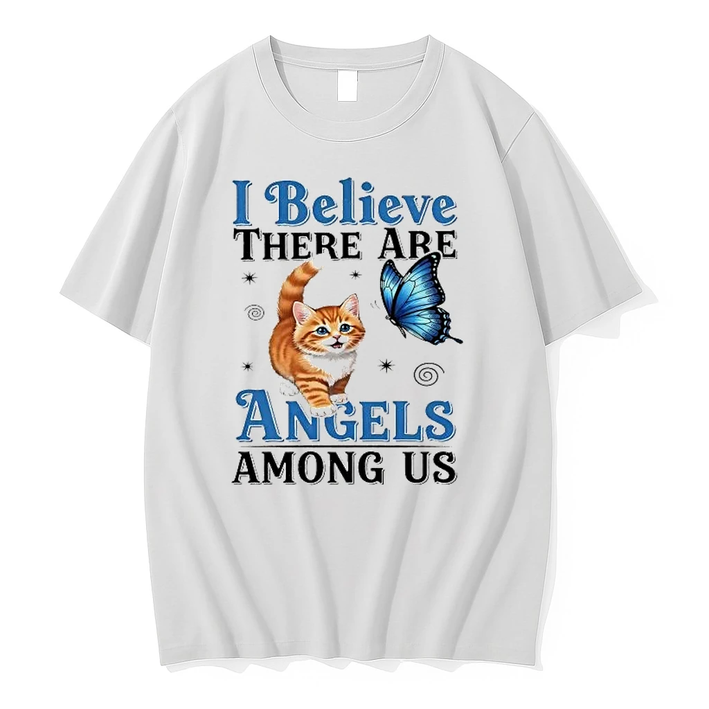 Cat I Believe There Are Angels Among Us Shirts