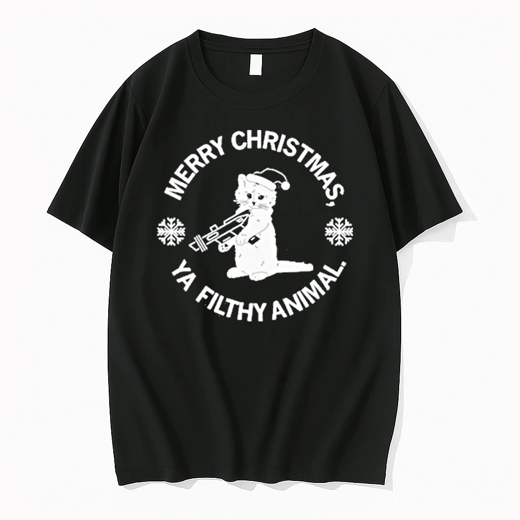 Cat Merry Christmas Ya Filthy Animal Tour 2025 Shirts