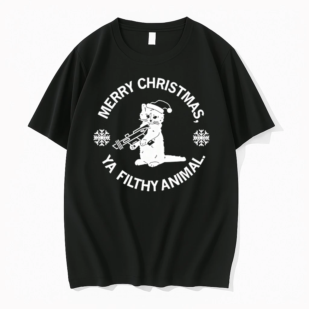 Cat Merry Christmas Ya Filthy Animal Shirts