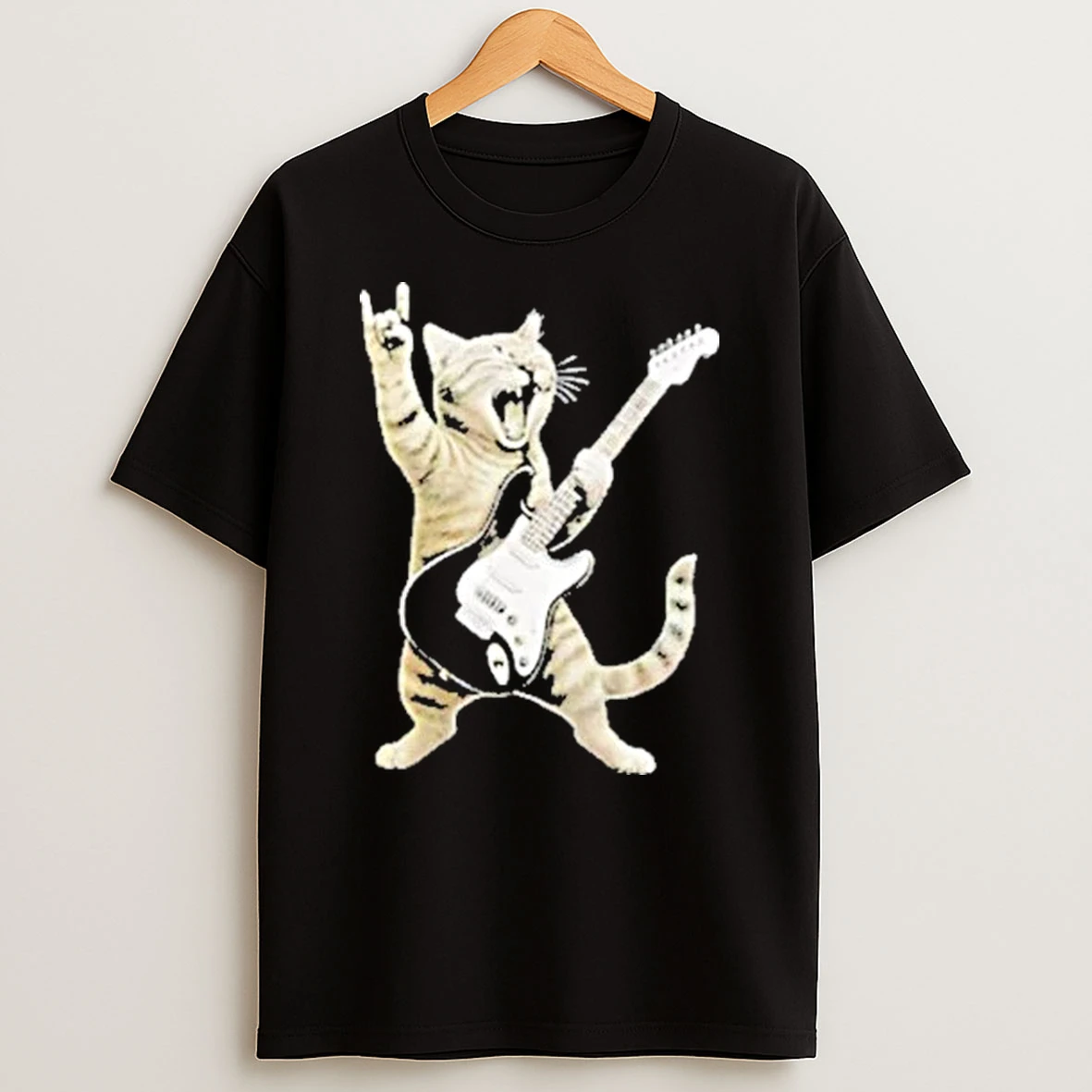 Cat Playing Guitar Rock And Roll 2025 Shirts