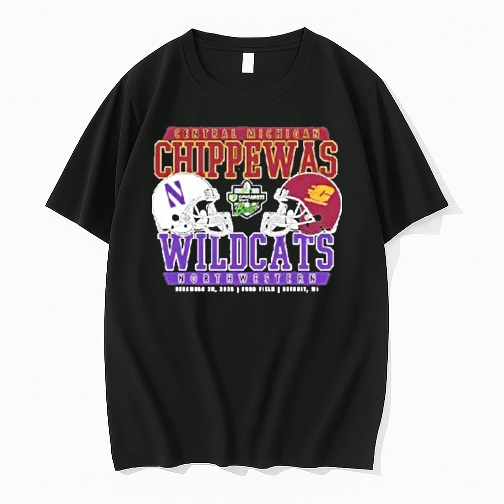 Central Michigan Chippewas Vs Northwestern Football Gameabove Sports Bowl Shirts