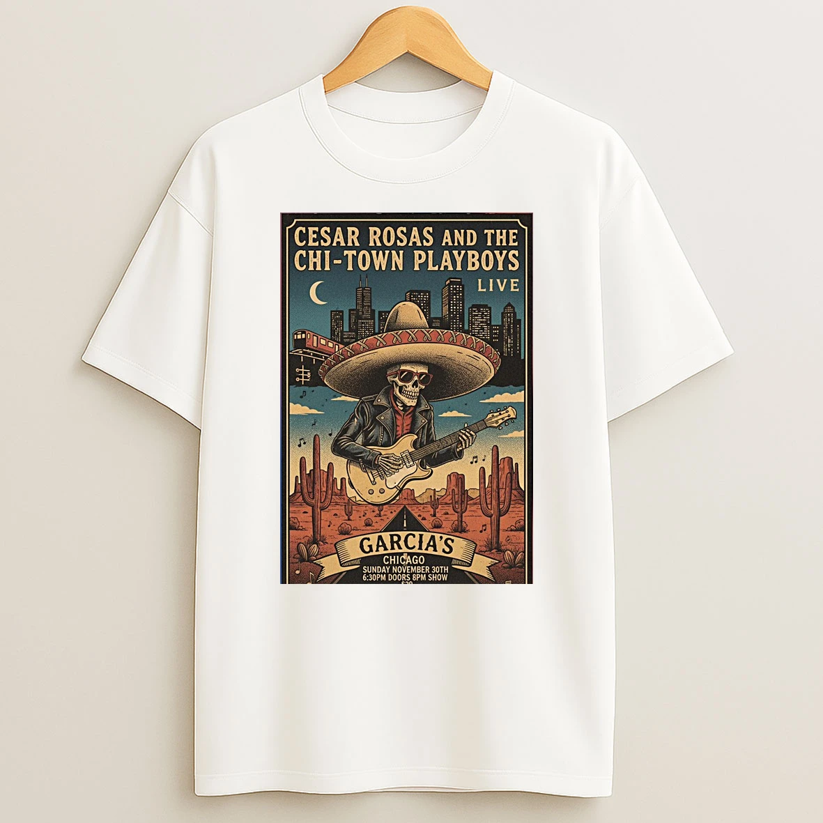 Cesar Rosas And The Chi Town Playboys Live In Chicago Il On December 20 2025 Shirts